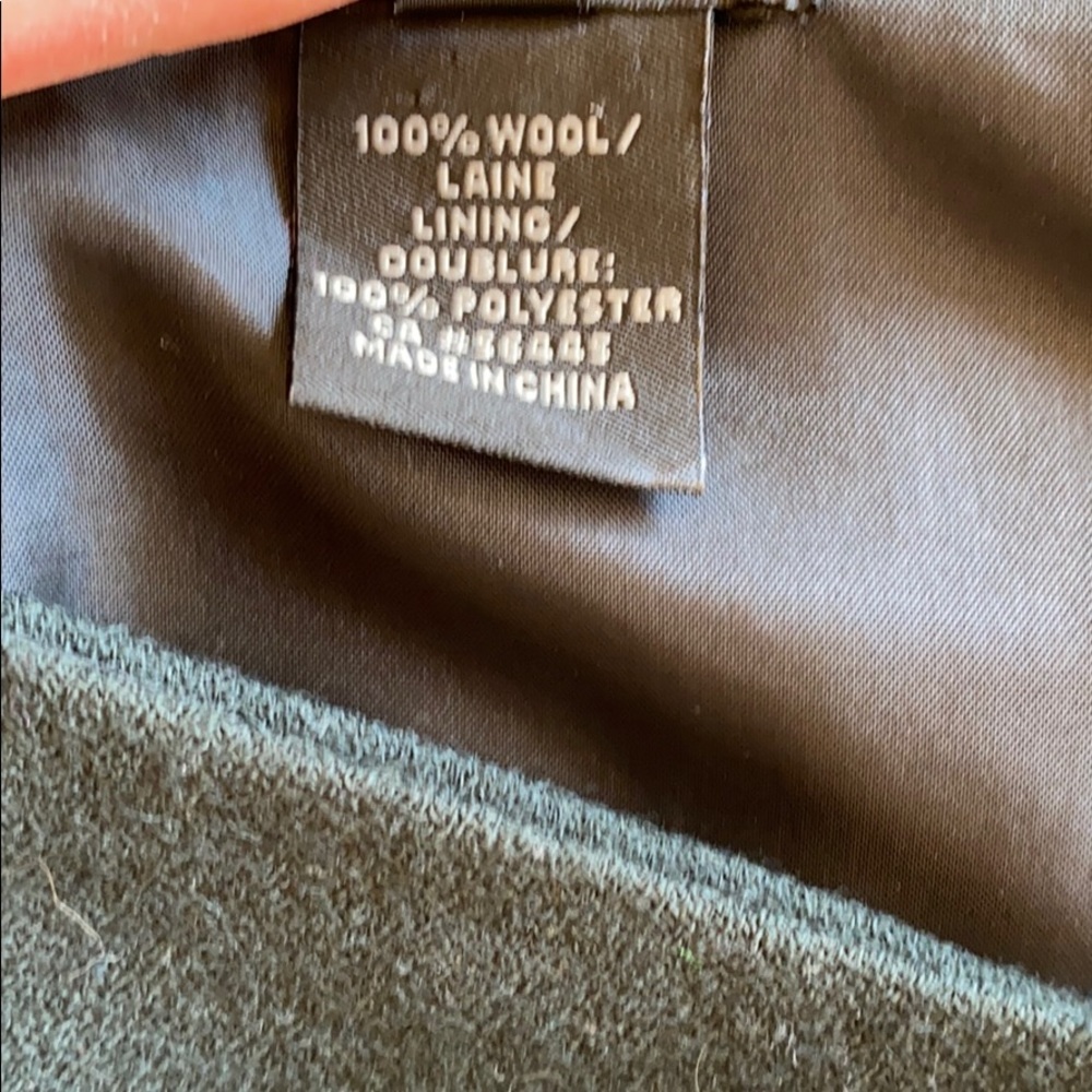 J Crew Hunter Green Wool Origami Dress - Picture 6 of 6